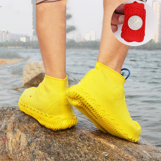 Portable Silicone Waterproof Non-slip Shoe Cover - WildHorizonte 