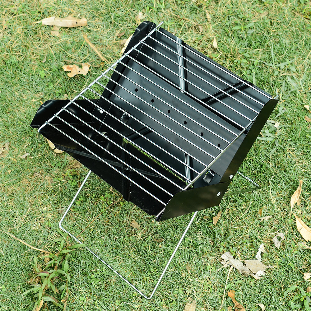 Portable Stainless Steel BBQ Grill for Outdoor Camping - WildHorizonte 