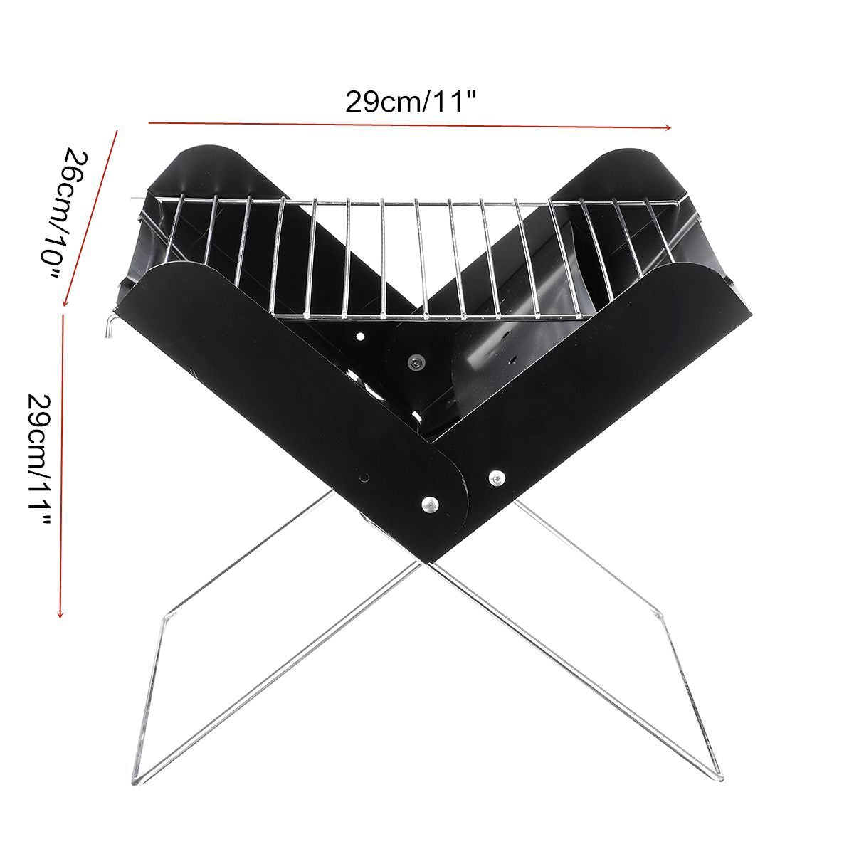 Portable Stainless Steel BBQ Grill for Outdoor Camping - WildHorizonte 