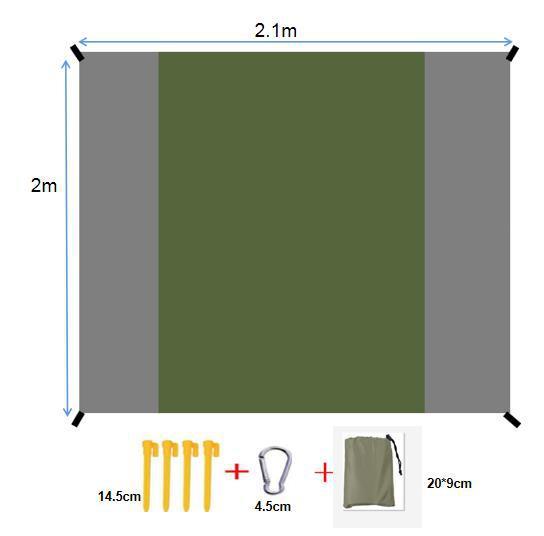 Folding Waterproof Beach & Picnic Mat - WildHorizonte 