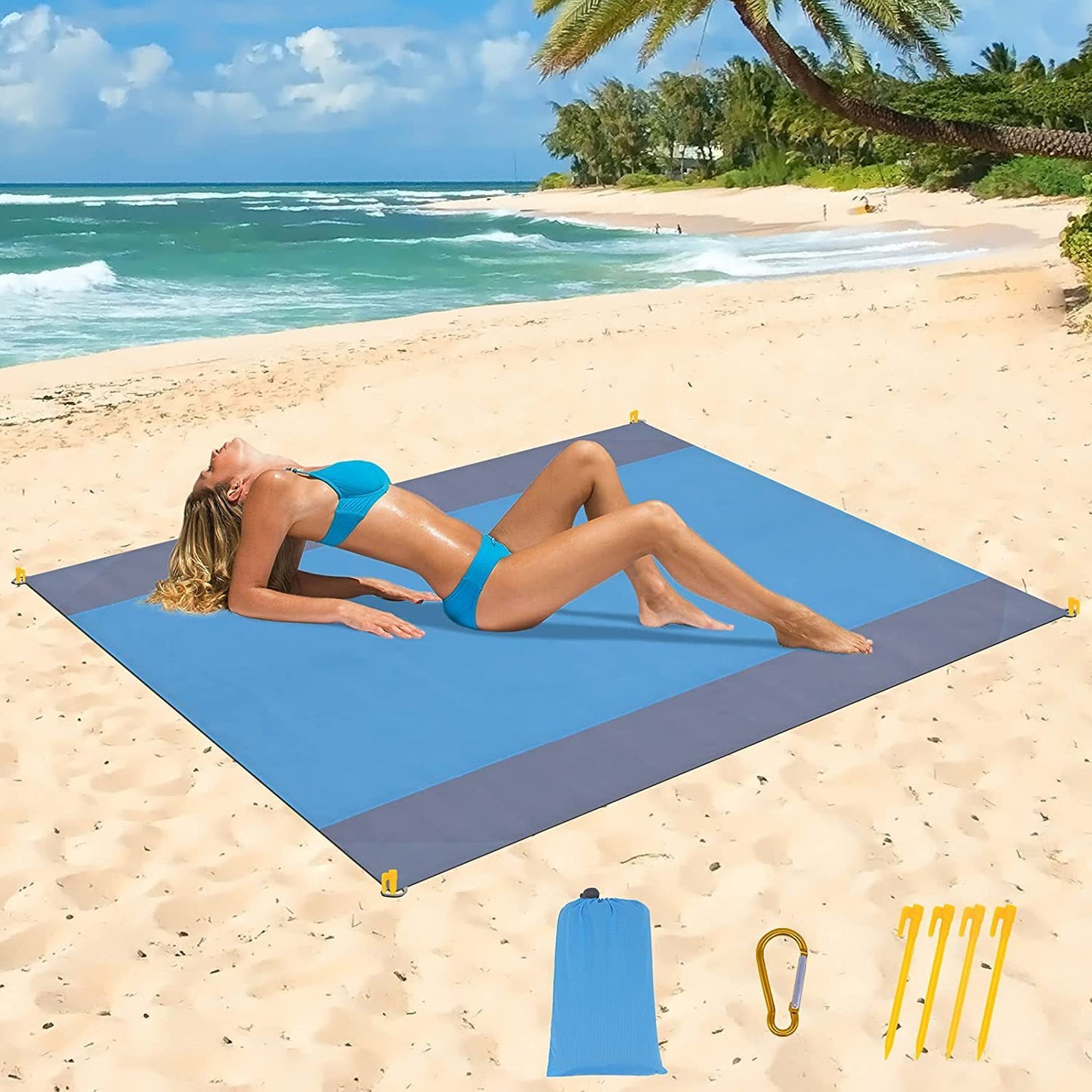 Folding Waterproof Beach & Picnic Mat - WildHorizonte 