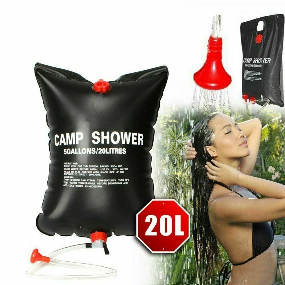 20L Portable Solar Camping Shower – Compact & Efficient - WildHorizonte 