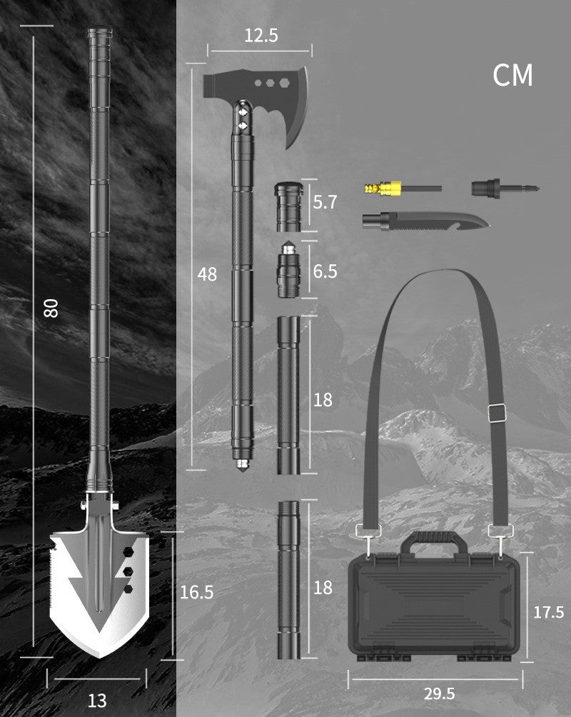 Multi-Function Outdoor Camping Shovel - WildHorizonte 