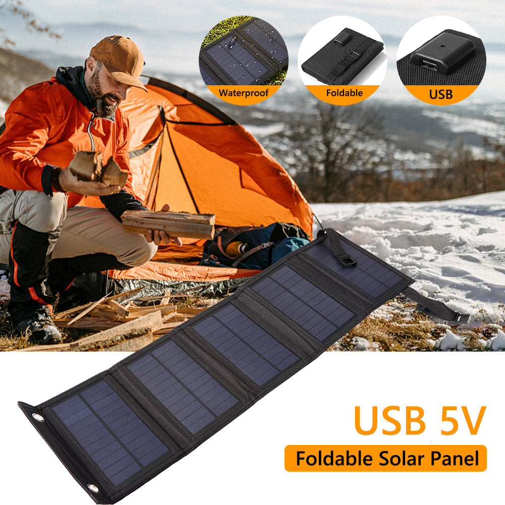 Portable Foldable Solar Panel for Outdoor Travel - WildHorizonte 