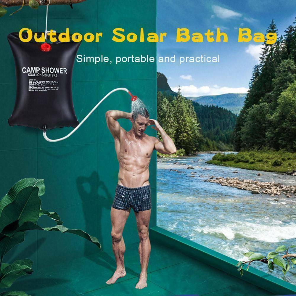 20L Portable Solar Camping Shower – Compact & Efficient - WildHorizonte 